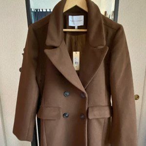 60% OFF! NWT Rebecca Minkoff Caramel Brown Long Coat Size Small